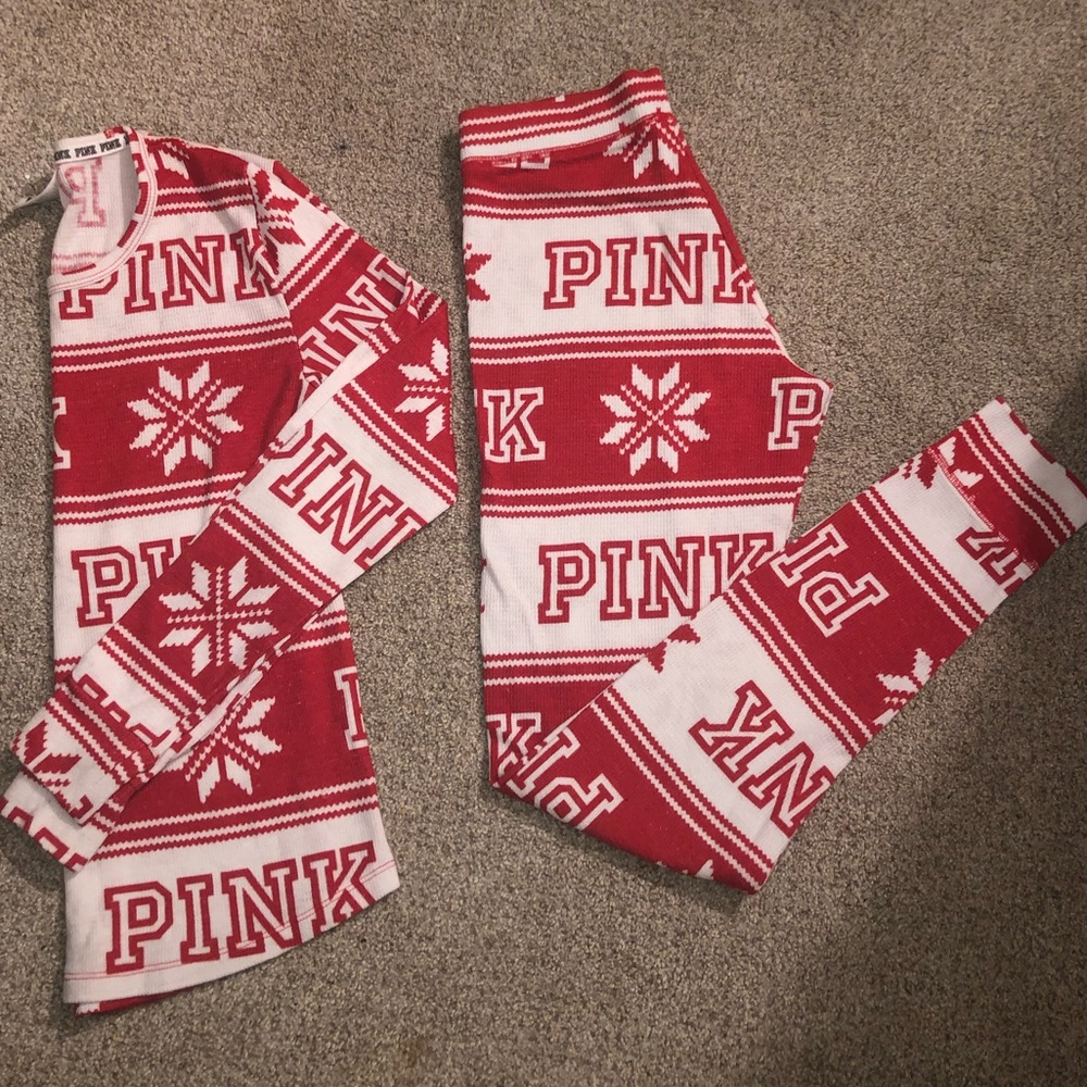 Pink Victoria's Secret  pajamas Christmas Sz. XS